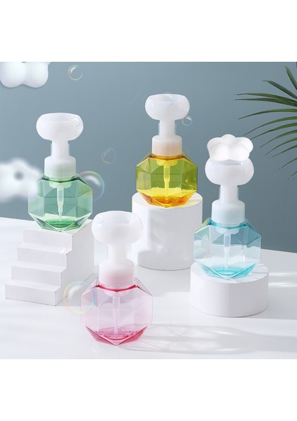 Yeşil Stil Çiçek Şekilli Köpüklü Pompa Sabunluk Şişeleri 300ML - Dolumluk El Duş Jeli Köpük Sabunu Şişeleri (Yurt Dışından) modelleri
