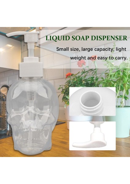 Bir Stil Yaratıcı Kafatası Banyo Sıvı Sabunluk 350ML El Sabunu Şişesi Duş Jeli Şampuan Dolabilir Şişe (Yurt Dışından) fiyatları