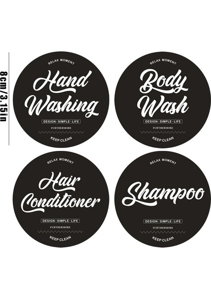 500ML Kahverengi Stil 1 Adet Sabun Şişesi Etiketi Basılı Yuvarlak Şekil Şampuan Saç Kremi Vücut Yıkama El Yıkama Etiketleri Su Geçirmez Etiket Etiketi (Yurt Dışından) modelleri