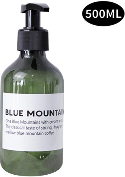 IH1071B1 Stili Kahverengi Banyo Duş Jeli Şişesi Şampuan Yıkama Saç Kremi Losyon Basın Pompası Dolum Şişesi (Yurt Dışından)