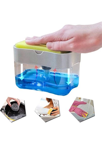 Açık Gri Tarzı 2-In-1 Süngerlik Sabunluk Sabunluk ve Sünger Saklama 13 Ounce Lavabo Sabunluk Süzgeç Raf Banyo Aksesuarları Org (Yurt Dışından) fırsatları