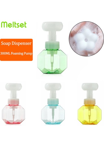 Pembe Tarzı 300ML Sıvı Sabun Dağıtıcı Çiçek Şekilli Köpük Pompalı Şişe Otomatik Sabun Dağıtıcısı Bulaşık Sabunu Dağıtıcılar El Dezenfektanı (Yurt Dışından) fiyatları