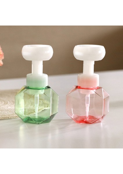 Pembe Tarzı 300ML Sıvı Sabun Dağıtıcı Çiçek Şekilli Köpük Pompalı Şişe Otomatik Sabun Dağıtıcısı Bulaşık Sabunu Dağıtıcılar El Dezenfektanı (Yurt Dışından) indirimleri