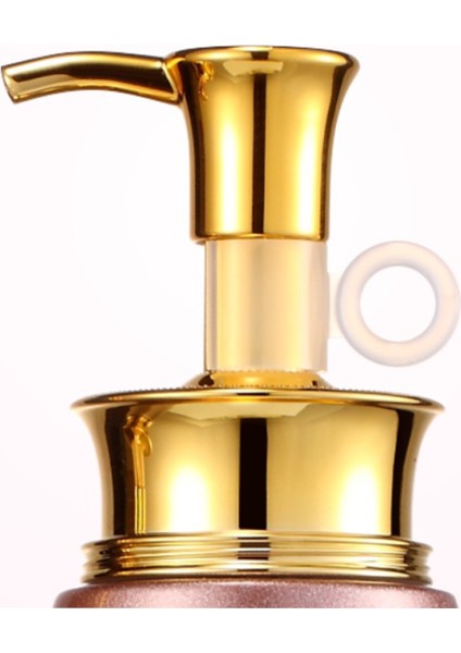 C Stili Losyon Sabun Dağıtıcı Şişe Doldurulabilir Duş Şampuanı Çamaşır Şişeleri Yeniden Kullanılabilir Banyo Oval Altın Basma Başlığı Şişeleme (Yurt Dışından) indirimleri