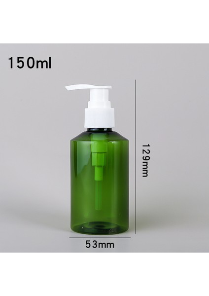 D Stili Yeşil Sabunluk Şişeler Taşınabilir El Dezenfektanı Şampuan Losyon Saklama Kabı Banyo Alt Şişe (Yurt Dışından)