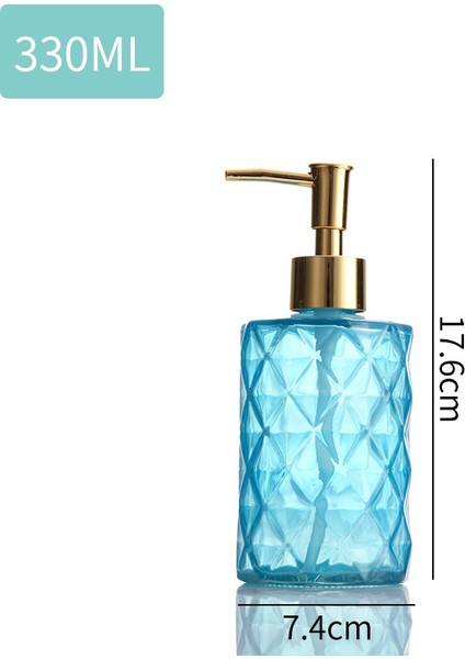 O Tarzı Cam Şampuan Şişesi Saç Kremi Dökücü Duş Jeli Dispenser Banyo Aksesuarları (Yurt Dışından)