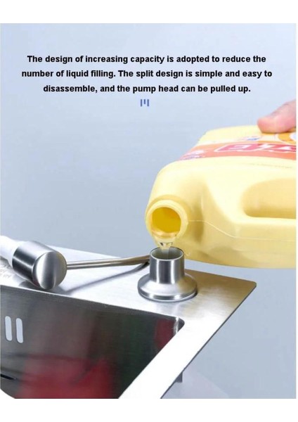 Ankastre Sıvı Sabunluk Krom Mutfak Eviye ve Banyo Lavabo Uyumlu Ithal 7 Yıl Garantili 500ML