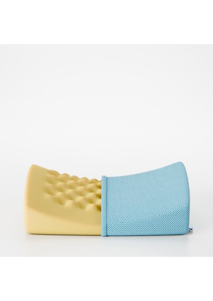 Bels Visco Konforlu ve Rahatlatıcı Bel Destek Yastık, Ortopedik, 40 cm x 34 cm x 12 cm, Açık Mavi