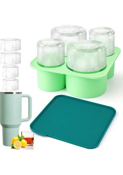 20-40 Oz Kupası Için Buz Küpü Tepsisi, Kupası Için Silikon Tumbler Buz Kalıbı, Soğutma Viski, Kokteyller, Içecekler, Kahve (Yurt Dışından)