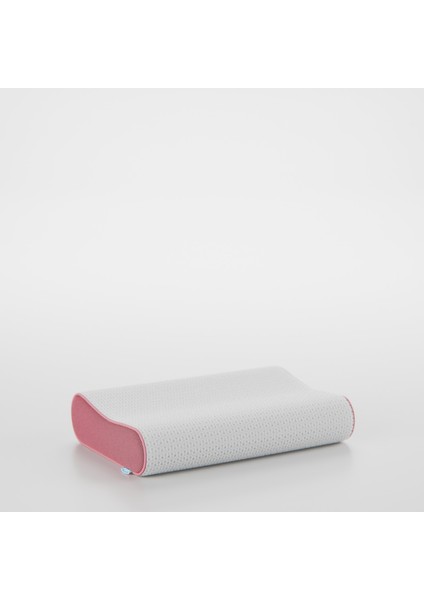 Mini Flex Visco Çocuk Ve Seyahat Uyku Yastık, Ortopedik, 50 X 30 X 11/9, Pembe