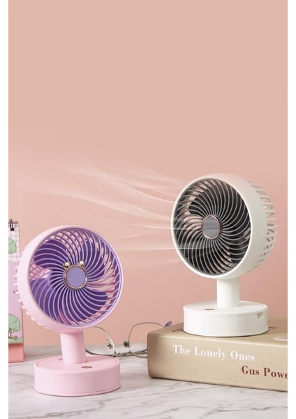 F-08 Pembe Mini Fan Vantilatör Masa Fan