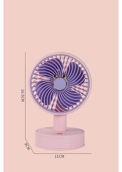 F-08 Pembe Mini Fan Vantilatör Masa Fan