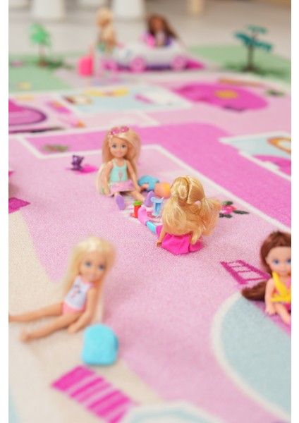 Tufting Dokuma Çocuk Oyun Halısı - Dollhouse | Bebek Evi indirimleri