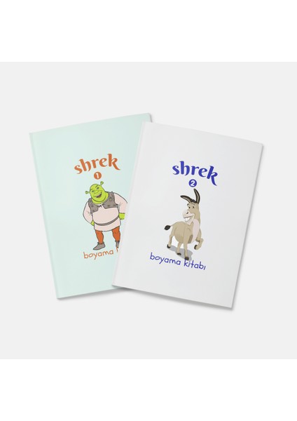 Shrek Boyama Kitabı 2'li Set