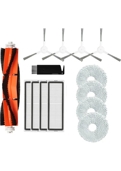 Xiaomi Robot Vakum S10 + / S10 Artı B105 Yedek Parça Ana Yan Fırça Hepa Filtre Paspas Bez Bez Aksesuarları (Yurt Dışından)