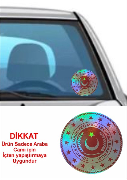 Milli Savunma Bakanlığı Hologram Logo Araba Oto Motosiklet Sticker