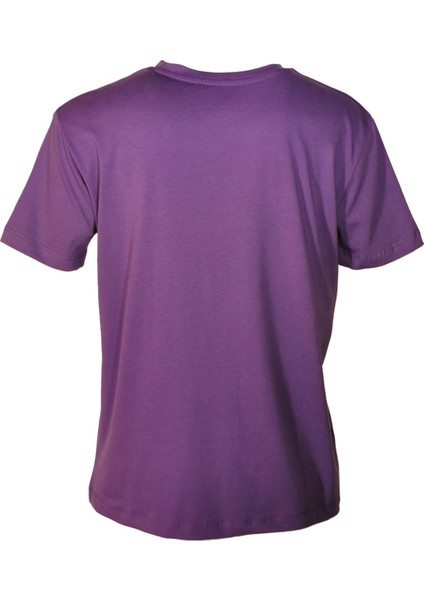 Kadın Bisiklet Yaka Basic Mor T-Shirt fırsatları