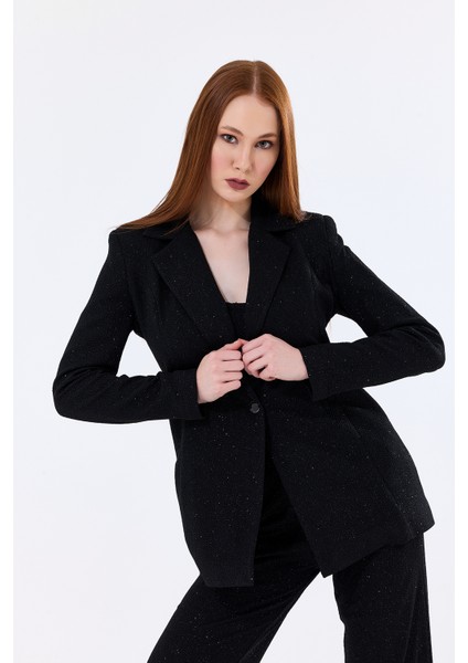 Astarlı Simli Pukuro Abiye Ceket | CKT35406 Siyah fiyatları