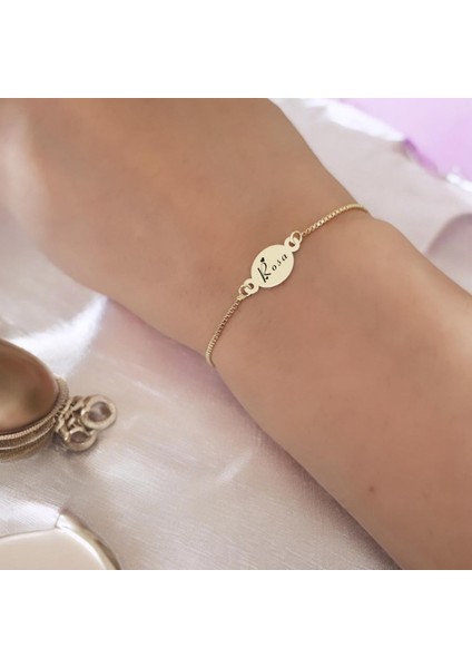 14 Ayar Altın Plaka Rosa Isimli Gençler Için Özel Hediye BILEKLIK-R.33179T.33309Y.33439U.33569 fiyatları
