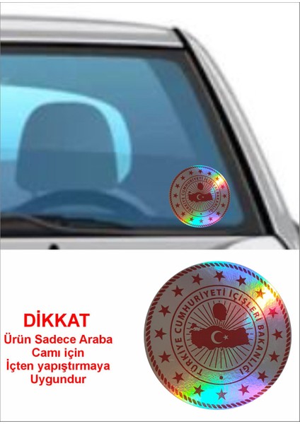 Sticker Usta Iç Işleri Bakanlığı Hologram Logo Araba Oto Motosiklet Sticker