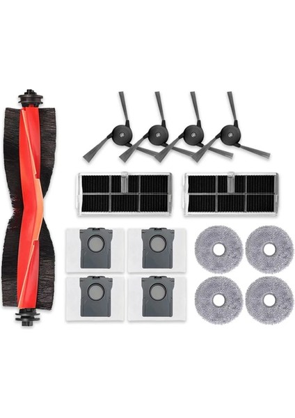 Dreame Bot X40/X40 PRO/X40 Ultra Robot Vakum Yedek Ana Fırça Hepa Filtre Paspas Pedleri Toz Torbaları Için Aksesuarlar (Yurt Dışından)