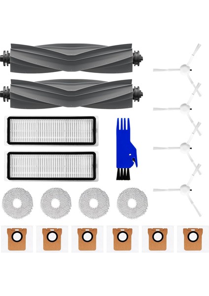 Dreame L10S L10 Pro Ultra Ana Yan Fırça Hepa Filtre Paspas Bezi Toz Torbaları Elektrikli Süpürge Parçaları (Yurt Dışından)