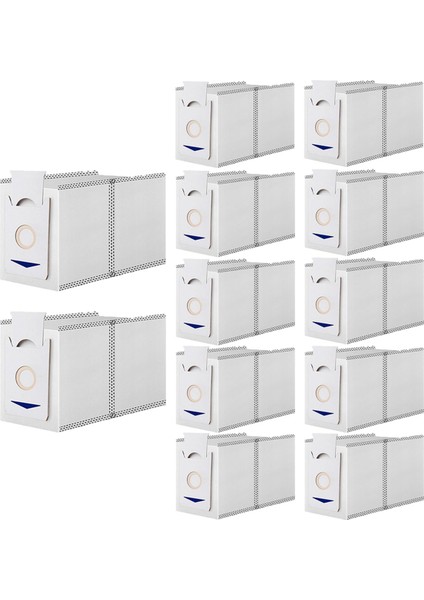 Ecovacs T30 T30 Pro T30 Max Elektrikli Süpürge Için 12 Paket Toz Torbası, Büyük Kapasiteli, Yedek Aksesuarlar (Yurt Dışından)
