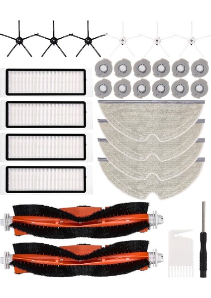 Xiaomi Roborock S5 Max S6 Saf S6 Maxv Elektrikli Süpürge Yedek Parça Ana Yan Fırça Hepa Filtre Paspas Bezi Aksesuarları (Yurt Dışından)