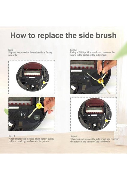 Irobot Roomba 800 900 Serisi 860 865 866 870 880 885 890 960 980 990 Yedek Parçalar Ana Yan Fırça Hepa Filtre (Yurt Dışından) fırsatları