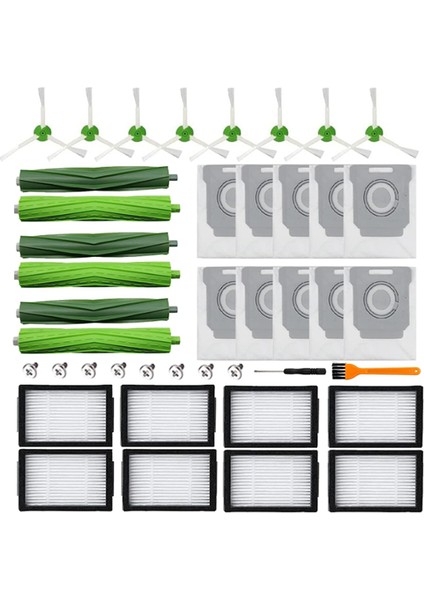 Irobot Roomba I1+ I7 I7+ I3+ I4+ I6+ I8+ J7+ Plus I & J Plus Serisi Elektrikli Süpürge Rulo Fırçaları Için Aksesuar Kiti (Yurt Dışından)