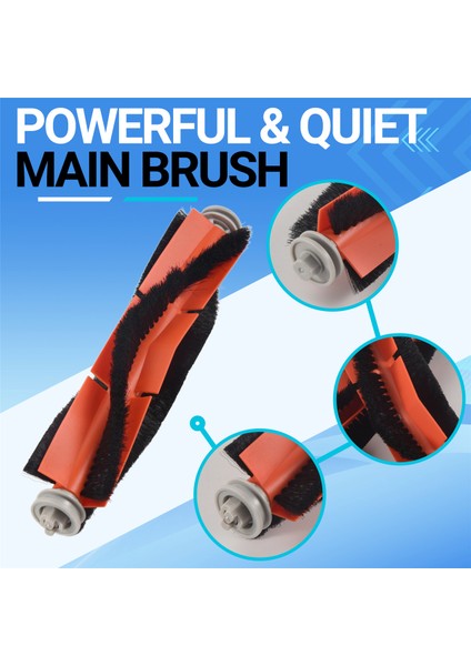 Aksesuar Yan Fırça Rulo Hepa Filtre Xiaomi Mijia 1c STYTJ01ZHM Mi Robot Vakum Paspas SKV4093GL Yedek Parça (Yurt Dışından) fırsatları
