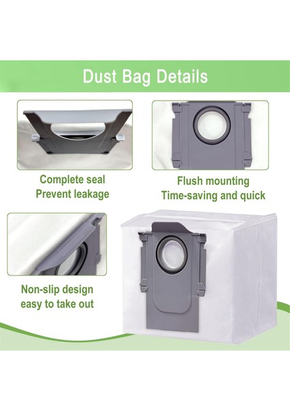 Roborock S8 S8 + S8 Pro Ultra Robotlu Süpürge Ana Yan Fırça Hepa Filtreler Paspas Bezi Toz Torbaları Aksesuarları (Yurt Dışından) fırsatları