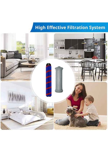 Tineco A10/A11 Hero A10/A11 Master Tineco Pure One S11/S12 Akülü Elektrikli Süpürge Parçaları Için Rulo Fırça Ön Hepa Filtre (Yurt Dışından)