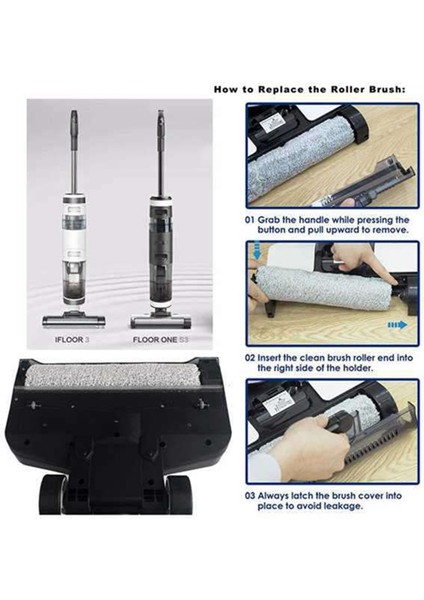 Tineco Ifloor 3 ve Floor One S3 Akülü Elektrikli Süpürge Fırça Silindirleri Için Silindirler Fırçanın Değiştirilmesi ve Filtreler (Yurt Dışından) fırsatları