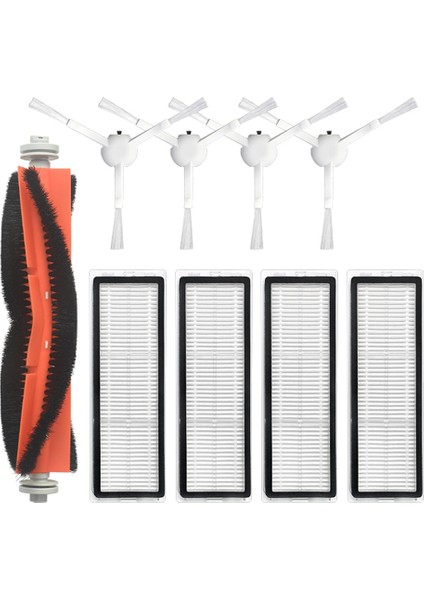 Xiaomi Mijia B101CN Için 9 Adet Hepsi Bir Arada Vakum ve Paspas Robotu Yedek Ana Yan Fırça Hepa Filtre Yedek Parça (Yurt Dışından)