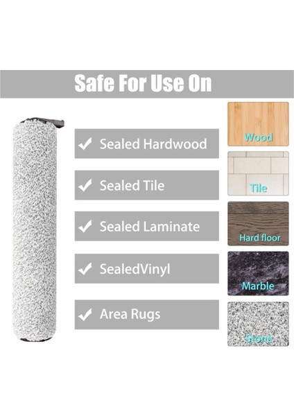 Midea Eureka Fc9 Fc9-Flash X8 Zemin Yıkama Makinesi Akıllı Ev Parçaları Rulo Fırça Robotlu Süpürge Yedek Parça (Yurt Dışından) modelleri