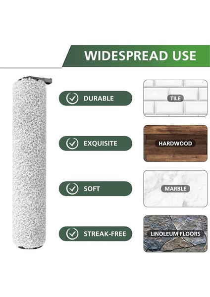 Midea Eureka Fc9 Fc9-Flash X8 Zemin Yıkama Makinesi Akıllı Ev Parçaları Rulo Fırça Robotlu Süpürge Yedek Parça (Yurt Dışından) fırsatları