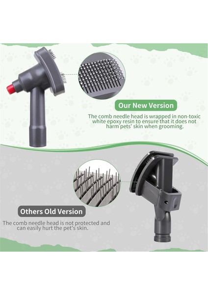 Dyson V6/7/8/10/11/12/15 ve Dc Serisi Pet Köpek Fırçası Saç Vakum Eki Köpek Epilasyon Için Bakım Alet Kiti (Yurt Dışından)