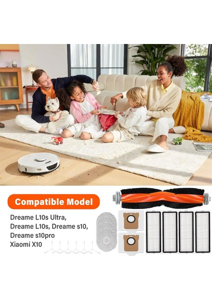 Dreame L10S ULTRA/L10 ULTRA/L10S Ultra/dreame L10S/S10/S10PRO/XIAOMI X10 Elektrikli Süpürge Ana Yan Fırça Filtre Parçaları (Yurt Dışından) fiyatları