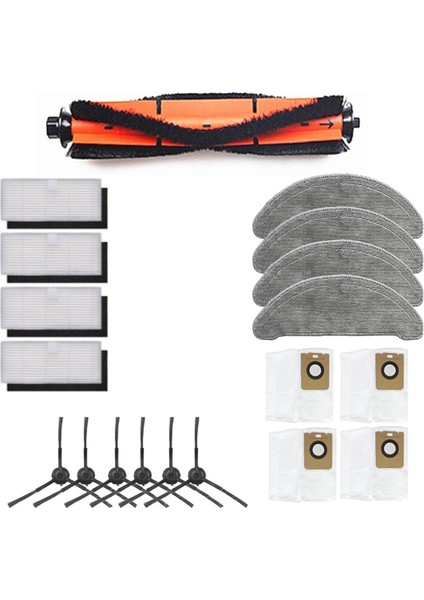 Imou L11-A L11 Elektrikli Süpürge Parçaları Kiti Elektrikli Süpürge Yan Fırça Rulo Fırça Filtreleri Paspas Bezi (Yurt Dışından)