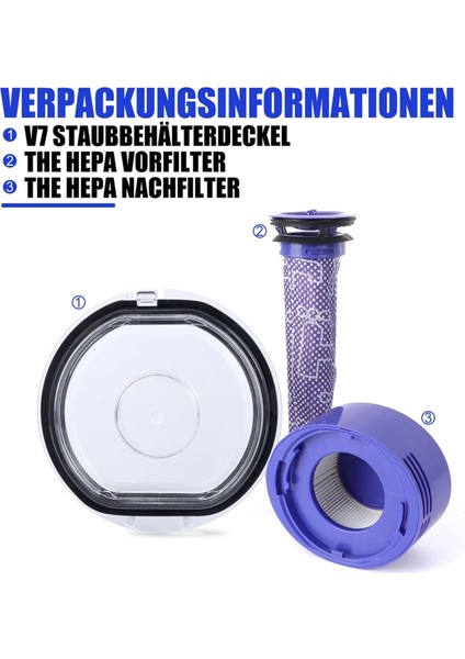 V8 V7 Toz Haznesi Kapağı Değiştirme Dyson Elektrikli Süpürge Için Hepa Filtreli Toz Kovası Kapağı Yedek Parçalar (Yurt Dışından) fırsatları