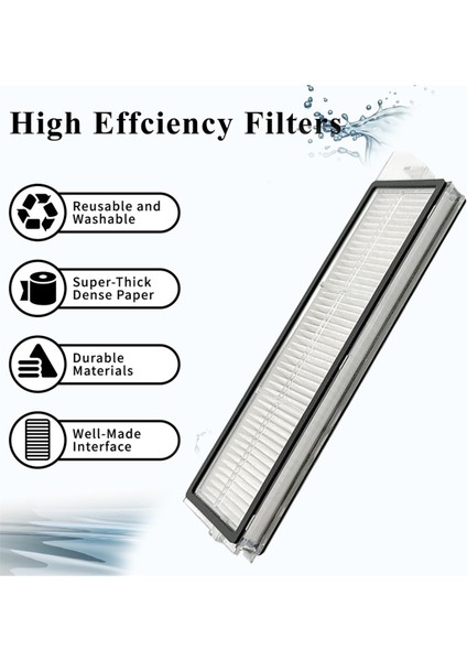 10 Adet Yedek Filtre Roborock S8 Maxv ULTRA/G20S/S8PRO Maxv Robot Vakum Aksesuarları Yıkanabilir Filtreler (Yurt Dışından) fiyatları