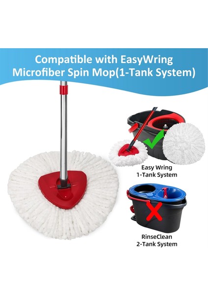 Döner Paspas Değiştirmeleri Kafa Vileda Ocedar Easywring 1-Tank Döndürme Sistemi Paspas Kafaları Mikrofiber Paspas Mutfak Ev Için (Yurt Dışından) fiyatları