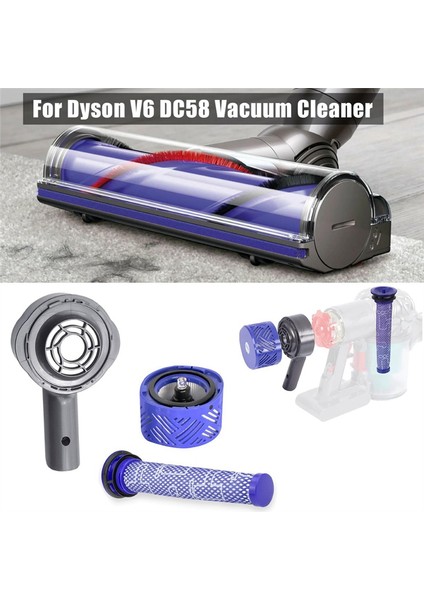 Motor Arka Kapak + Filtre + Ön Filtre Seti Değiştirme Dyson V6 DC58 DC59 DC61 DC62 DC74 Elektrikli Süpürge Aksesuarları (Yurt Dışından)
