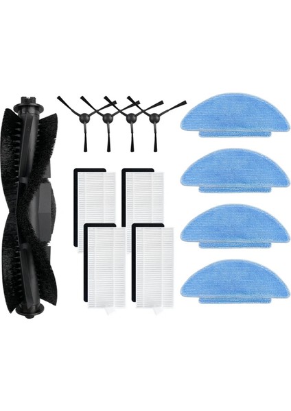 Tikom L9000 Robot Vakum Ana Yan Fırça Hepa Filtre Paspas Pedi Yedek Yedek Parça Aksesuarları, C (Yurt Dışından)