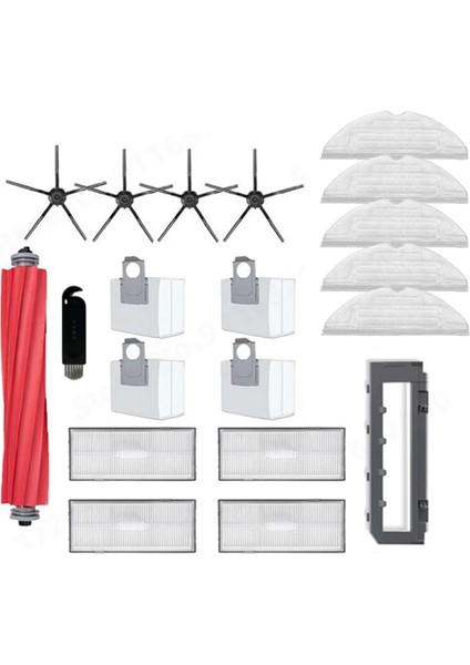 Roborock S7 Maxv Artı S7 Maxv Ultra G10S Pro S7 Pro Ultra G10S Pro Elektrikli Süpürge Ana Yan Fırça Paspas Hepa Filtre (Yurt Dışından)