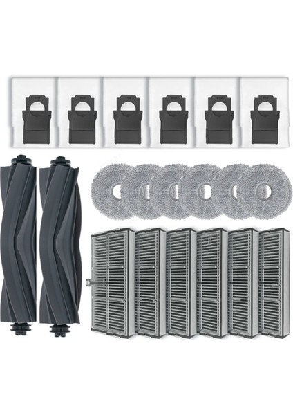 Dreame X40 ULTRA/S30 PRO/X30 ULTRA/X30 Pro Ultra Robotlu Süpürge Değiştirmeleri Parça Kiti Ana Fırça Filtreleri (Yurt Dışından)