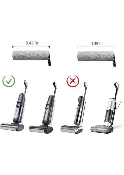 Tinece Floor One S5/floor One S5 Pro 2 Akülü Islak Kuru Elektrikli Süpürge, 2 Fırça Rulosu ve 2 Hepa Filtresi Için (Yurt Dışından)
