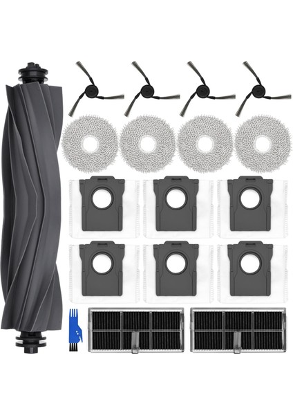 Dreame X40 Ultra Robotlu Süpürge Ana Yan Fırça Hepa Filtre Paspas Bezi Toz Torbaları Aksesuarları (Yurt Dışından)
