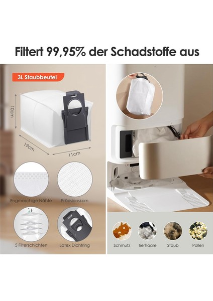 Dreame X40 Ultra Robotlu Süpürge Ana Yan Fırça Hepa Filtre Paspas Bezi Toz Torbaları Aksesuarları (Yurt Dışından) modelleri